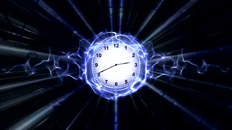 Clocks,-Time-Travel-Tunnel-in-Fibers-Ring,-Rendering,-Animation,-Background,-Loop