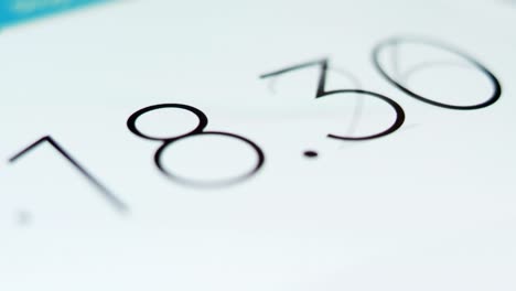 Thin-number-fonts-countdown-close-up-in-white-background.