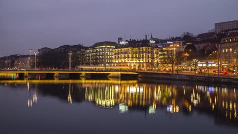 switzerland-zurich-twilight-night-light-limmat-river-traffic-street-panorama-4k-time-lapse