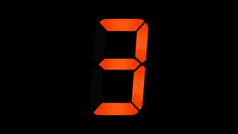 Digitalanzeige-Countdown