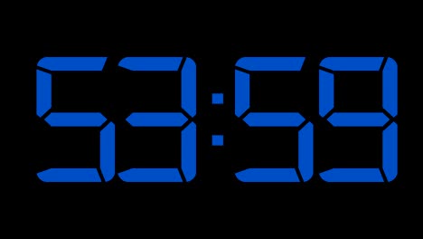 eine-Minute-Countdown-auf-NULL-Digitaluhr