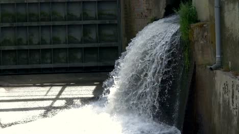 Water-falling-in-hydroelectric-power-station-in-4k-slow-motion