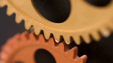 close-up-on-Rolling-wheels-Inside-A-Clock-Mechanism