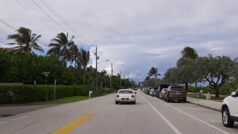 Estados-Unidos-día-de-verano-Miami-Playa-carretera-viaje-viaje-4-k,-la-Florida