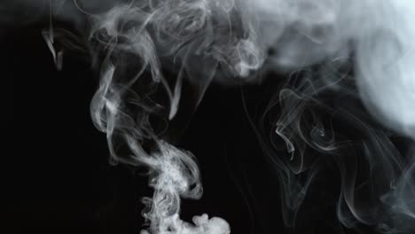 Smoke-on-black-background-in-slow-motion