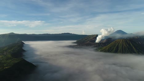 Aerial-view-flight-over-Cemoro-Lawang