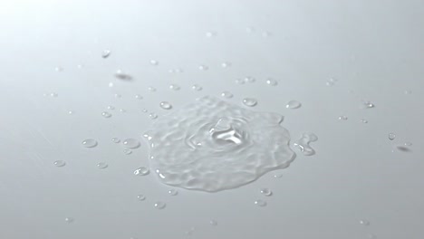 Drop-of-Water-falling-into-Water,-Slow-motion-4K