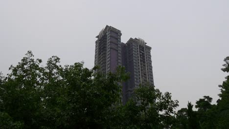 china-macay-cloudy-day-living-skyscraper-park-view-top-panorama-4k