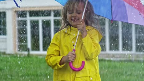 Giggling-Children-Jumping-in-Rain