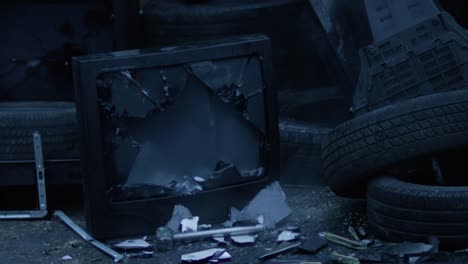 Hammer-Smashing-Television-Tube-Screen