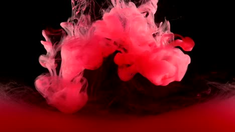 Red-Ink-Paint-in-Water-Creating-Liquid-Artistic-Shapes