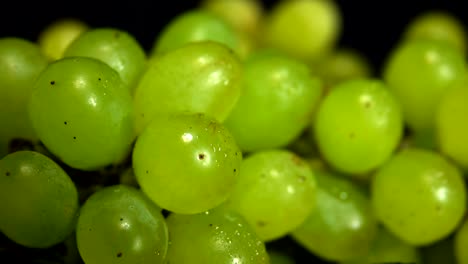 Beeren-von-grünen-Trauben-in-Wassertropfen