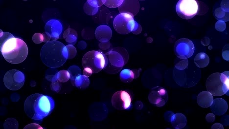 Blue-Particles-Background.-Bokeh-Background.-Loop