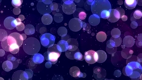 Blue-Particles-Background.-Bokeh-Background.-Loop