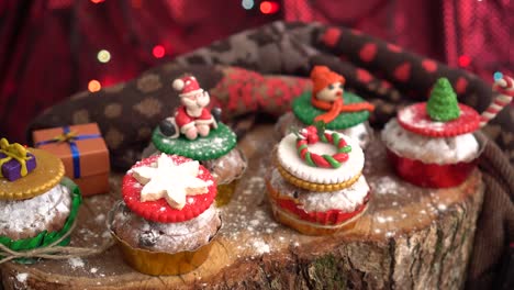 Cupcakes-de-Navidad-decorada