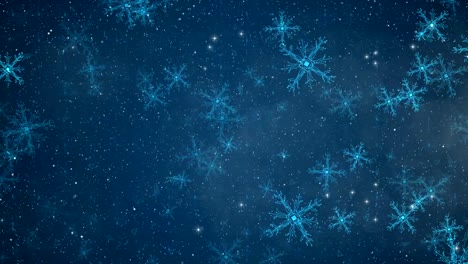 Abstract-circuit-snowflakes-background