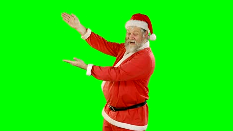 Santa-claus-gesticular-en-pantalla-verde