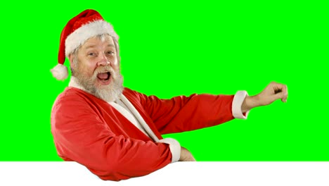 Porträt-von-happy-Santa-Claus-Gesang-Lied