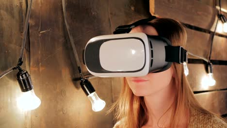 Young-woman-using-Virtual-Reality-Glasses