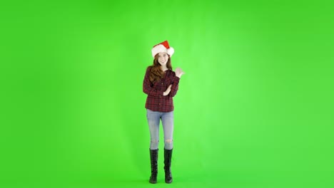 Kaukasische-Frau-Studio-Greenscreen-isoliert-sexy-20er-Jahre-4-k-lässige-Röhrenjeans