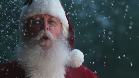 Santa-Claus-with-snow-falling-in-slow-motion