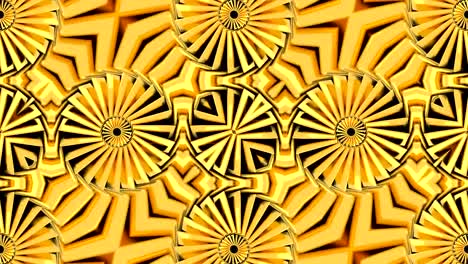 Abstract-background-with-gold-kaleidoscope