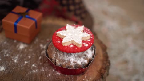 Cupcake-de-decoración-para-Navidad