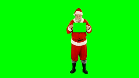 Santa-Claus-Holding-blank-board