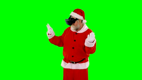 Santa-Claus-mit-virtuellen-Brille