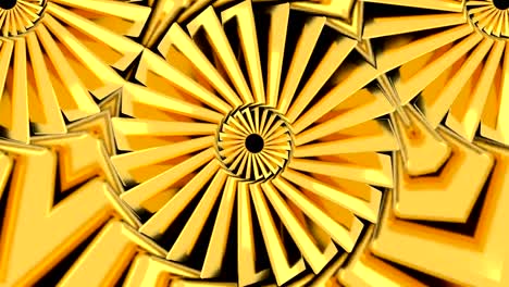 Abstract-background-with-gold-kaleidoscope