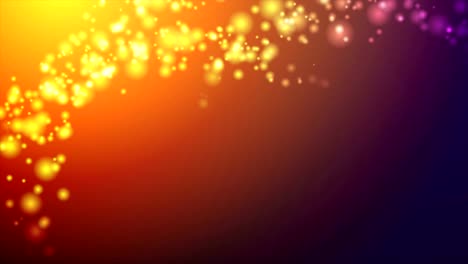 Video-animación-de-luces-brillantes-abstracto-naranja-y-morado