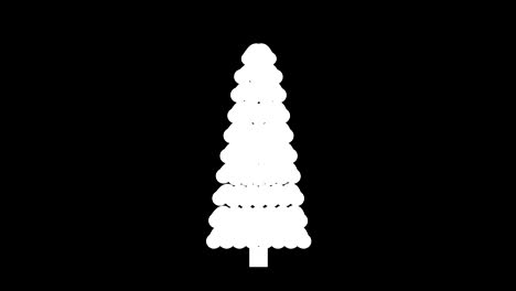 Christmas-tree-flat-style-background