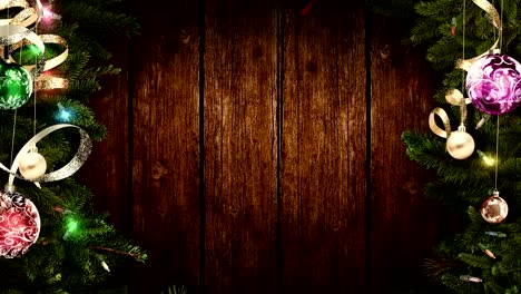 Bright-festive-Christmas-frame-on-an-old-rustic-wooden-table-to-create-an-amazing-magic-atmosphere.-looped