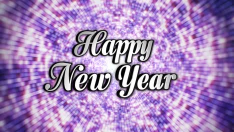 Happy-New-Year,--Text-in-Disco-Dance-Tunnel,-In-/-Out,--Rotation-Text,-Loop,-with-Alpha-Channel,-4k