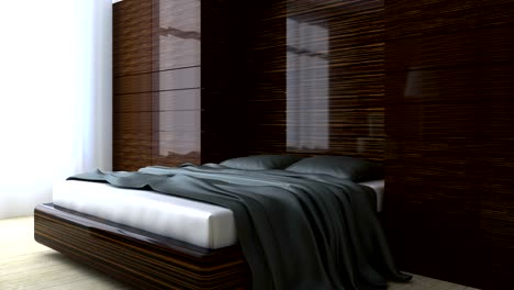 4k.-Trendy-bedroom-in-classical-style-with-a-large-comfortable-bed.