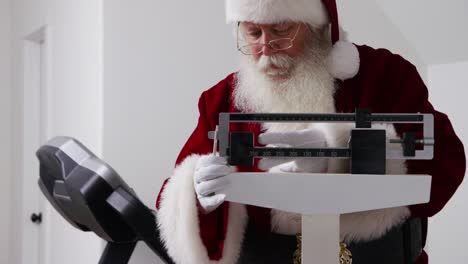 Santa-Claus-upset-to-see-weight-on-scale