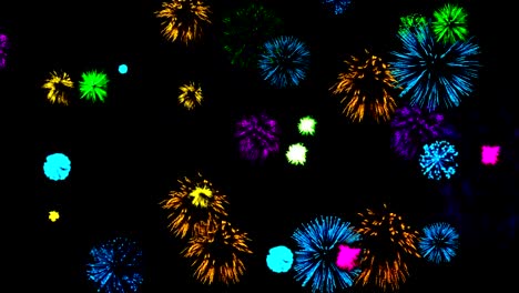 Zusammenfassung-Hintergrund-mit-Feuerwerk.-CG-animation