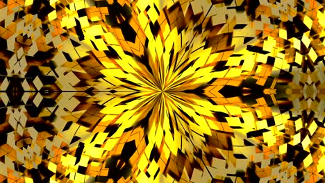 Abstract-background-with-gold-kaleidoscope