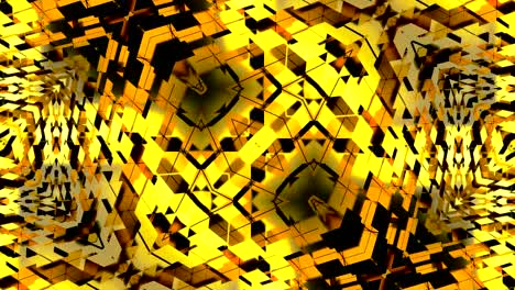 Abstract-background-with-gold-kaleidoscope