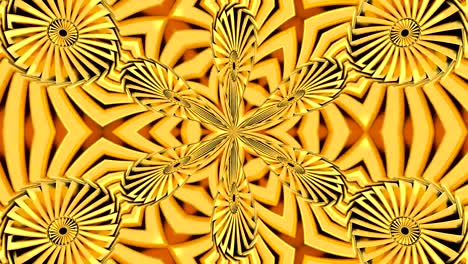 Abstract-background-with-gold-kaleidoscope