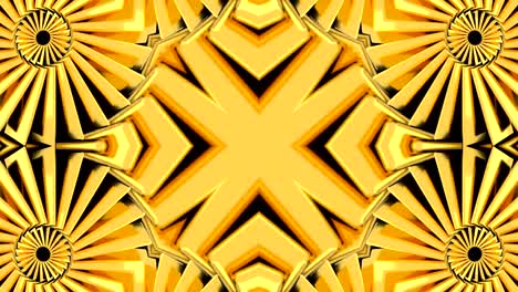 Abstract-background-with-gold-kaleidoscope