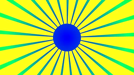 4K-Blue-Burst-Vektor-Hintergrund.-Cartoon-Licht-der-Sonne-über-den-Himmel-Hintergrund-mit-Platz-für-Ihr-Logo-oder-Titel,-schönes-Sunburst-Vintage-Stil-Sonne---Retro-Muster.-nahtlose-Schleife.-Motion-Grafik-und-Animation-Hintergrund.