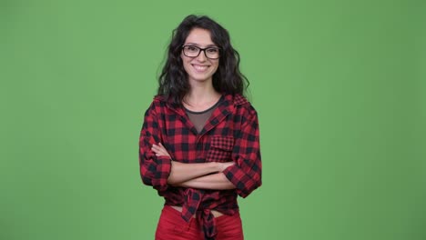 Young-beautiful-businesswoman-with-arms-crossed