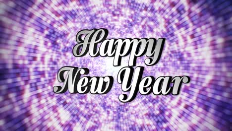 Happy-New-Year,--Text-in-Disco-Dance-Tunnel,-Rotation,-Loop,-with-Alpha-Channel,-4k