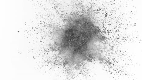 Gray-powder-exploding-on-white-background-in-super-slow-motion