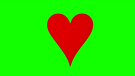 Liebe-Herz-Emoji-Emoticons-Greenscreen-Schleife