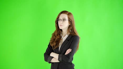 caucasian-woman-studio-greenscreen-isolated-sexy-skinny-20s-4k-business