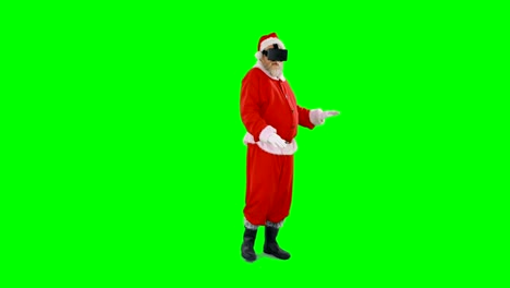 Santa-Claus-mit-virtuellen-Brille