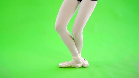 caucasian-woman-studio-greenscreen-isolated-sexy-skinny-20s-4k-dancer-feet-close-up