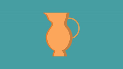 Hanukkah-holiday-jug-of-oil-flat-design-animation-icon